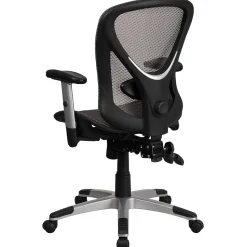 Flash Furniture Office Chairs<Sam Ergonomic Mesh Swivel Mid-Back Multifunction Executive Office Chair, Transparent Gray (GOWY1363)