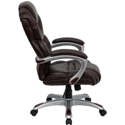 Flash Furniture Office Chairs<Stella Ergonomic LeatherSoft Swivel High Back Executive Office Chair, Brown (GO901BN)