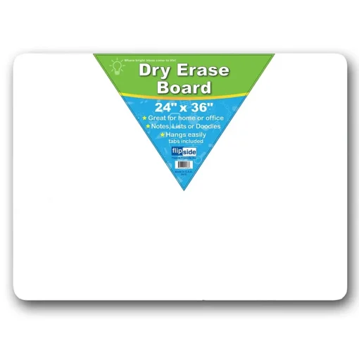 Flipside Dry Erase<Dry Erase Board, 24" x 36", 2/Pack (FLP10088BN)