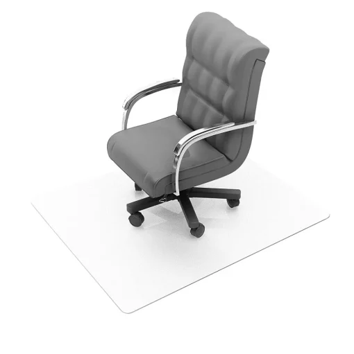 Floortex Chair Mats<Evolutionmat Carpet Chair Mat, 48" x 51", Designed for Standard-Pile Carpet, Clear Enhanced Polymer (ECO114851EP)