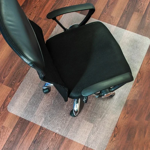 Floortex Chair Mats<Evolutionmat Hard Floor Chair Mat, 48" x 51", Clear Enhanced Polymer (FRECO124851EP)