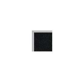 Ghent Bulletin<4' H x 6' W Recycled Bulletin Board with Aluminum Frame, Black (ATR46-BK)