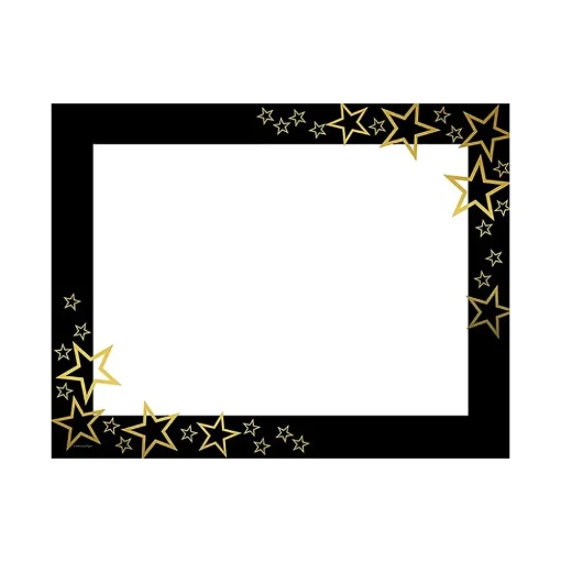 Great Papers Awards & Certificates<Star Search Certificates, 8.5" x 11", White/Black/Gold, 15/Pack (2020001)