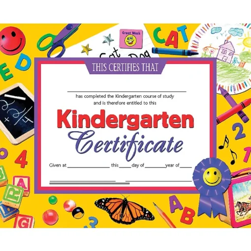 Hayes Awards & Certificates<Completion Certificates, 8.5" x 11", Multicolor, 3/Bundle (H-VA701-3)