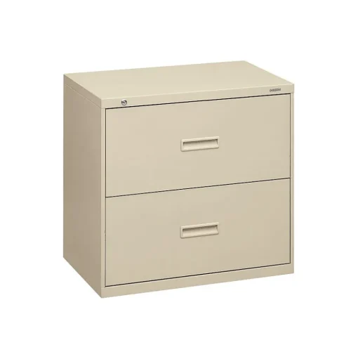 HON File Cabinets<2 Drawers Lateral File Cabinet, Letter/Legal, Putty, 30"W (BSX432LL)