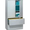 HON File Cabinets<® 700 Series 2 Drawer Lateral File Cabinet w/Roll-Out & Posting Shelves, Light Grey, Letter/Legal, 36"W (785LSQ)