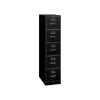 HON File Cabinets<310 Series 5-Drawer Vertical File Cabinet, Legal Size, Lockable, 60"H x 18.25"W x 26.5"D, Black (315CPP)