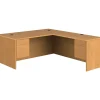 HON L-Desks<10500 Series L Shaped Office Desk, 72"W, Harvest