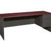 HON Office Desks<® 38000 Series Right Pedestal Credenza, Mahogany/Charcoal, 29 1/2"H x 72"W x 24"D