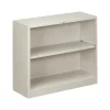 HON Bookcases<Brigade 2-Shelf Standard Bookcase, Light gray (S30ABCQ)