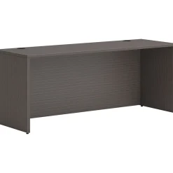 HON Office Desks<Mod 72" Credenza Shell Desk, Slate Teak (HLPLCS7224LSL1)