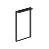 HON Storage Cabinets<Mod 23" Metal Overhead Support Leg, Black (HLPLOS23.BLKP)