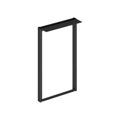 HON Storage Cabinets<Mod 23" Metal Overhead Support Leg, Black (HLPLOS23.BLKP)
