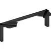 HON Storage Cabinets<Mod 7" Metal Support Leg, Black (HLPLSL24.BLKP)