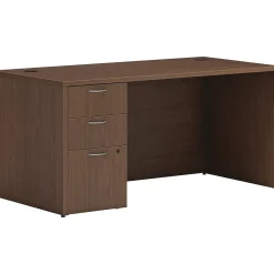 HON Computer Desks<Mod 60"W x 30"D Single-Pedestal Desk, (HLPLDS60PSSE1)