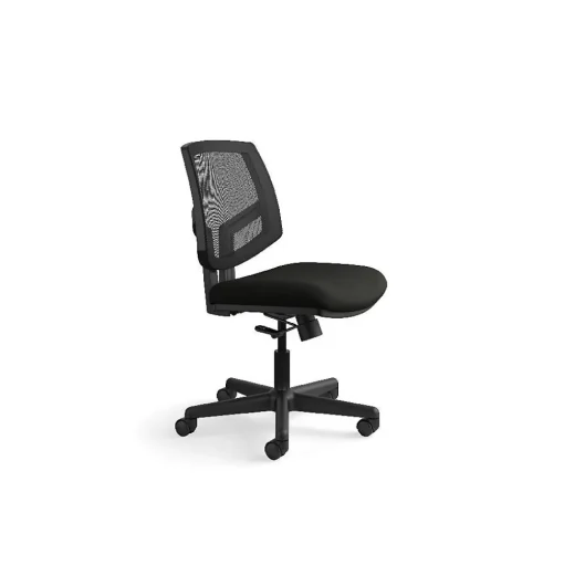 HON Office Chairs<Volt Mesh Back Leather Computer and Desk Chair, Black (H5711.SB11.T)