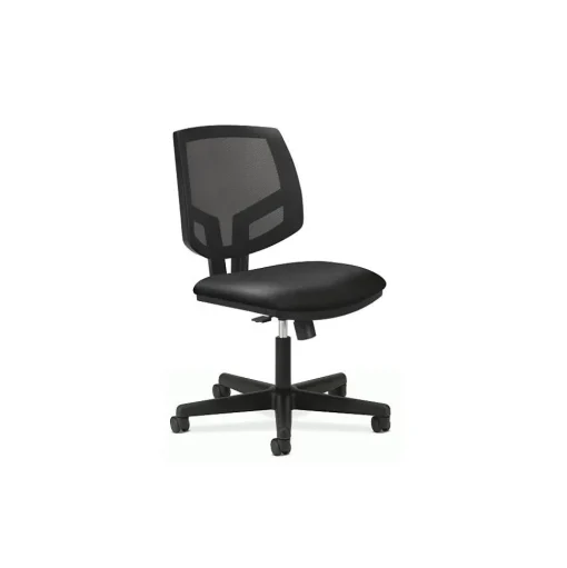 HON Office Chairs<Volt Mesh Back Leather Task Chair, Black (5713SB11T)
