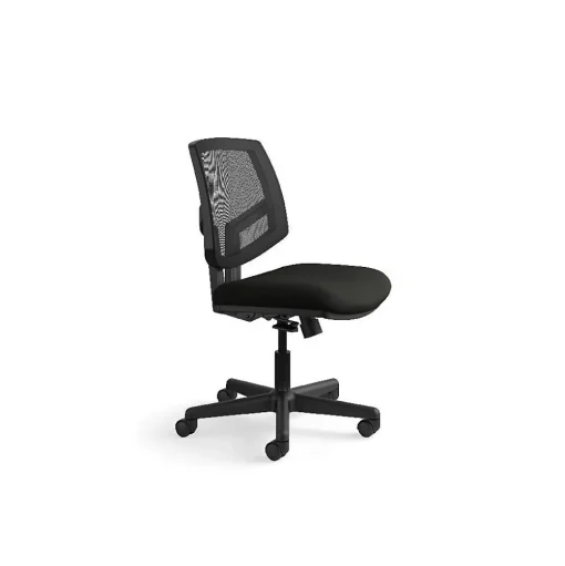 HON Office Chairs<Volt Mesh Back Leather Task Chair, Black (5713SB11T)