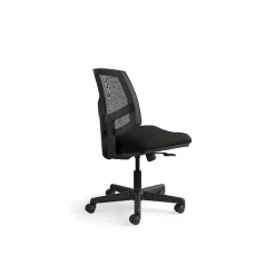 HON Office Chairs<Volt Mesh Back Leather Task Chair, Black (5713SB11T)