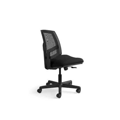 HON Office Chairs<Volt Mesh Back Leather Task Chair, Black (5713SB11T)