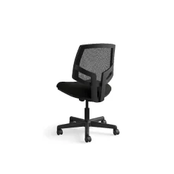 HON Office Chairs<Volt Mesh Back Leather Task Chair, Black (5713SB11T)