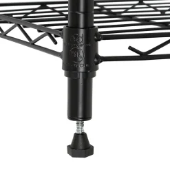 Honey-Can-Do Shelving<6-Tier Compact Triangle Corner Shelving Unit, Black (SHF-10005)
