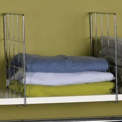 Household Essentials Shelving<Wire Shelf Divider, Chrome, 2/Set (25000)