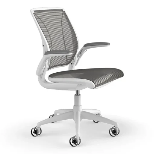 Humanscale Office Chairs<Diffrient World Ergonomic Mesh Swivel Task Chair, White/Black (W11BN10N10SHNSC)