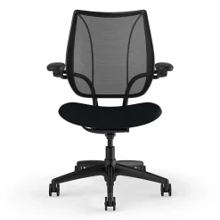 Humanscale Office Chairs<Liberty Ergonomic Fabric Swivel Task Chair, Black (L113BM10CF10XFSHNSC)