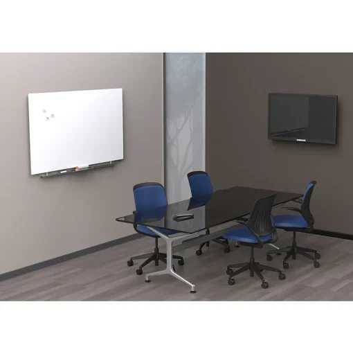 ICEBERG Dry Erase<Clarity Magnetic 36"x62" Glass Dry Erase Board (31193)