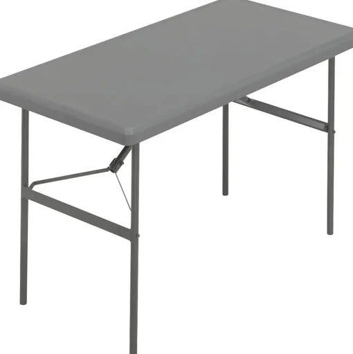 ICEBERG Folding Tables<® IndestrucTables TOO™ 1200 Series Folding Table, 48x24", Charcoal (65207)