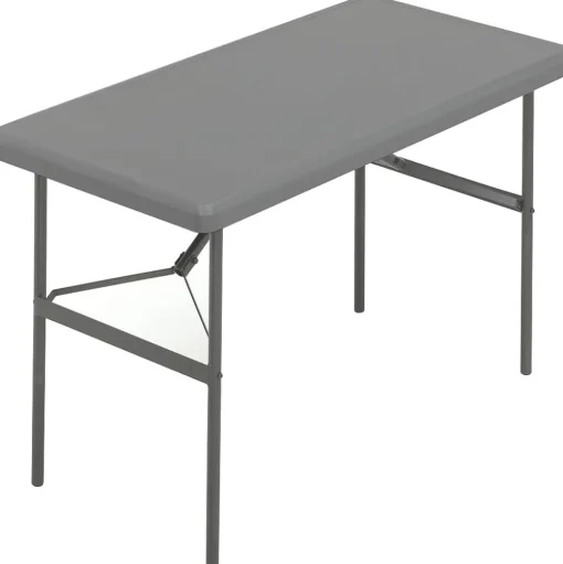 ICEBERG Folding Tables<® IndestrucTables TOO™ 1200 Series Folding Table, 48x24", Charcoal (65207)