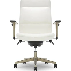 La-Z-Boy Office Chairs<Baylor Ergonomic Faux Leather Swivel Executive Chair, White (CHR10085A)