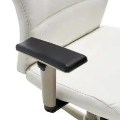 La-Z-Boy Office Chairs<Baylor Ergonomic Faux Leather Swivel Executive Chair, White (CHR10085A)