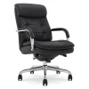 La-Z-Boy Office Chairs<Sonata Ergonomic Bonded Leather Swivel Executive Chair, Black and Chrome (CCHR10014D)