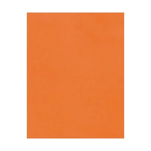 LUX Card Stock<100 lb. Cardstock Paper, 8.5" x 11", Mandarin, 500 Sheets/Pack (81211-C-55-500)