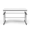 Luxor Standing Desks<32"-38"H Adjustable Standing Modular Makerspace and Science Lab Table, White (DTTB001)
