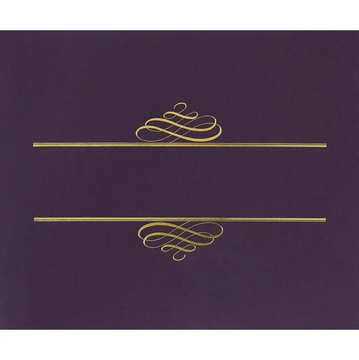 Masterpiece Studios Awards & Certificates<Certificate Holders, 9.375" x 12", Plum, 5/Pack (903106)