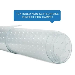 Mount-It! Chair Mats<Carpet Chair Mat with Lip, 35.5" x 47", Clear Vinyl (MI-7817)