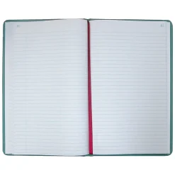 National Brand Accounting & Record Journals<Canvas Tuff Series Record Book, 7.63" x 12.13", Green, 150 Sheets/Book (A66300R)