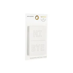 Post-it Post-It Notes<Noted by ® Grey Hi and Bye Notes, 2.9" x 4", 100 Sheets/Pad (NTD5-34-HB)