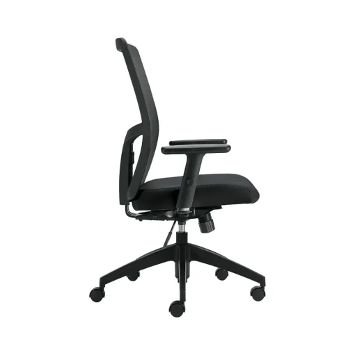 Offices to go Office Chairs<Mesh Back Luxhide Task Chair, Black (OTG3191BL20)
