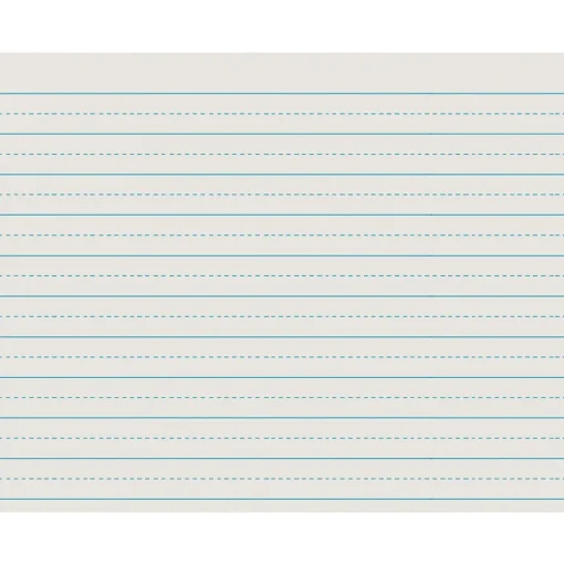 Pacon Classroom Paper<Alternate Dotted Ruled Newsprint, 3/4" Ruling, 500 Sheets