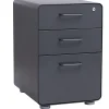 Poppin File Cabinets<Stow 3 Drawer Vertical File, Charcoal, Letter/Legal, 15.75''W (103536)