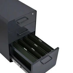 Poppin File Cabinets<Stow 3 Drawer Vertical File, Charcoal, Letter/Legal, 15.75''W (103536)