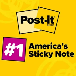 Post-it Post-It Notes<Notes, 1 3/8" x 1 7/8", Collection, 100 Sheet/Pad, 12 Pads/Pack (653AN)