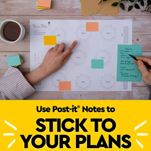 Post-it Post-It Notes<Notes, 3" x 5", Collection, 100 Sheet/Pad, 5 Pads/Pack (655AST)