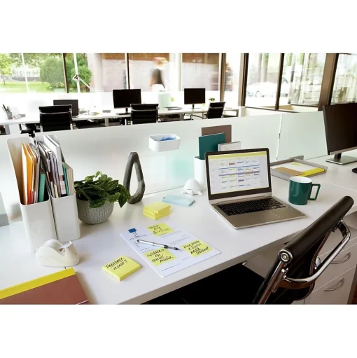 Post-it Post-It Notes<Notes, 3" x 3", Canary Collection, 90 Sheet/Pad, 18 Pads/Pack (654-18CP)