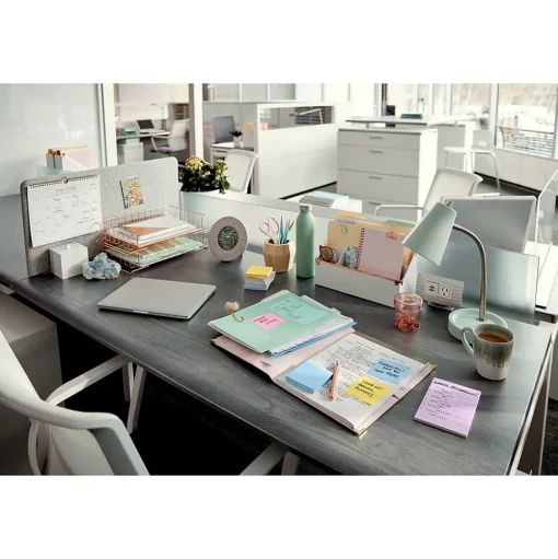 Post-it Post-It Notes<Notes, 3" x 3", Canary Collection, 90 Sheet/Pad, 18 Pads/Pack (654-18CP)
