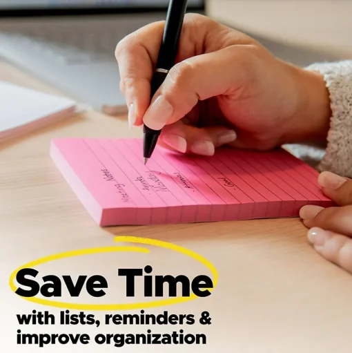 Post-it Post-It Notes<Notes, 3" x 5", Collection, Lined, 100 Sheet/Pad, 5 Pads/Pack (635-5AN)